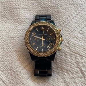 Black & Gold Michael Kors Watch